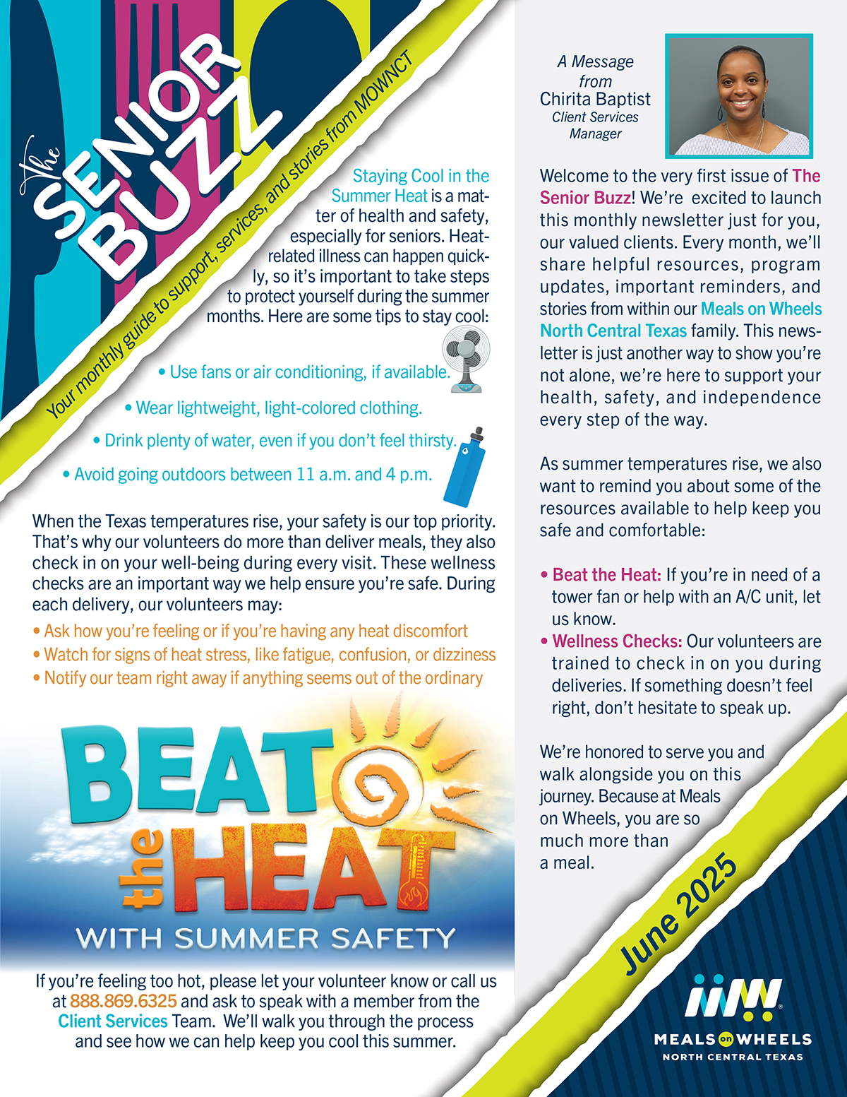 June Client Newsletter Page One
